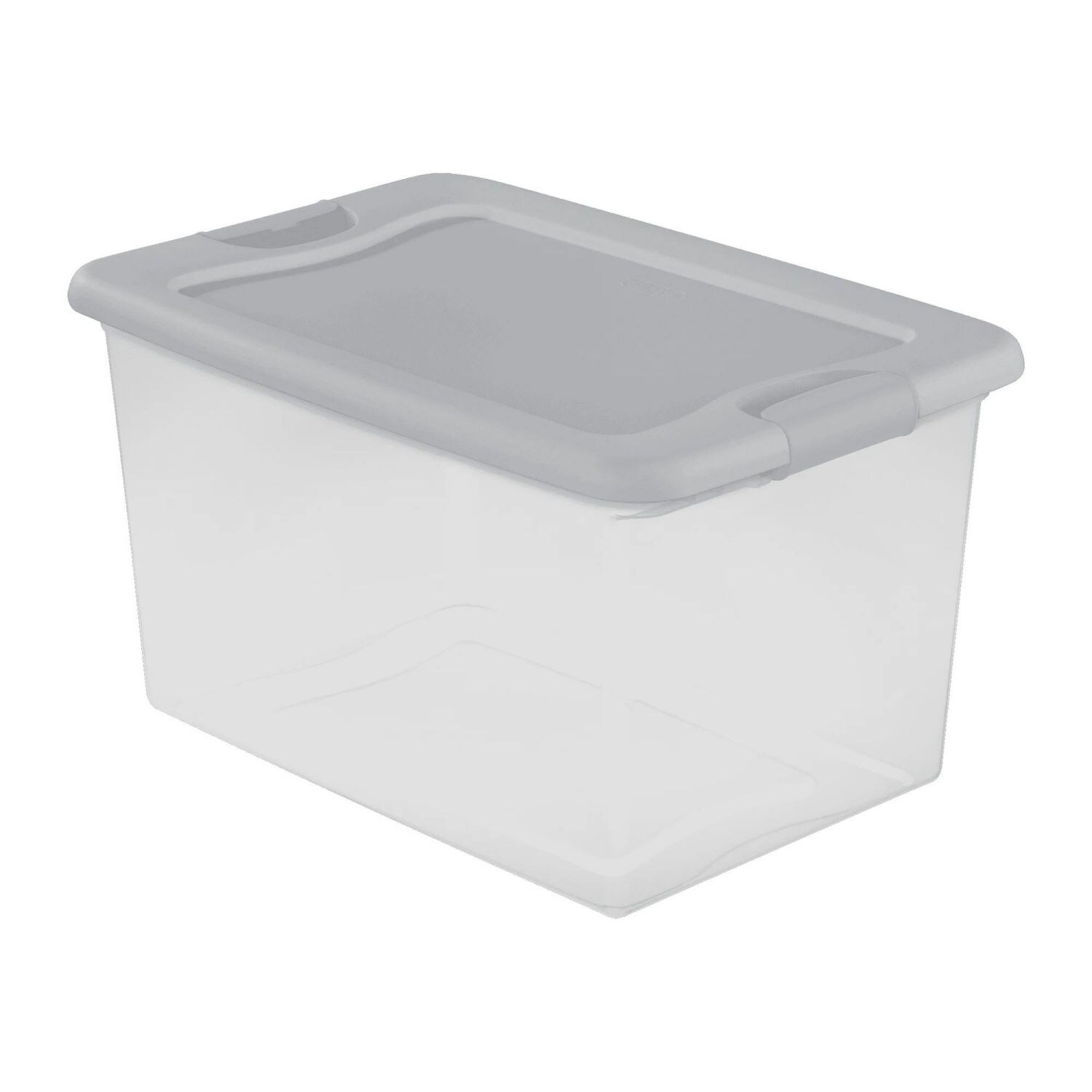 Sterilite 64 Qt. Latching Box Set – 6-Pack White Plastic Storage Totes With Stackable Lids