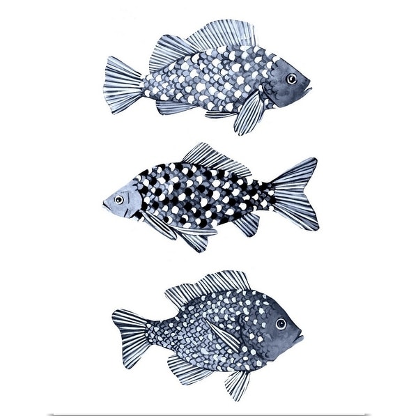 "Blue Fish I" Poster Print