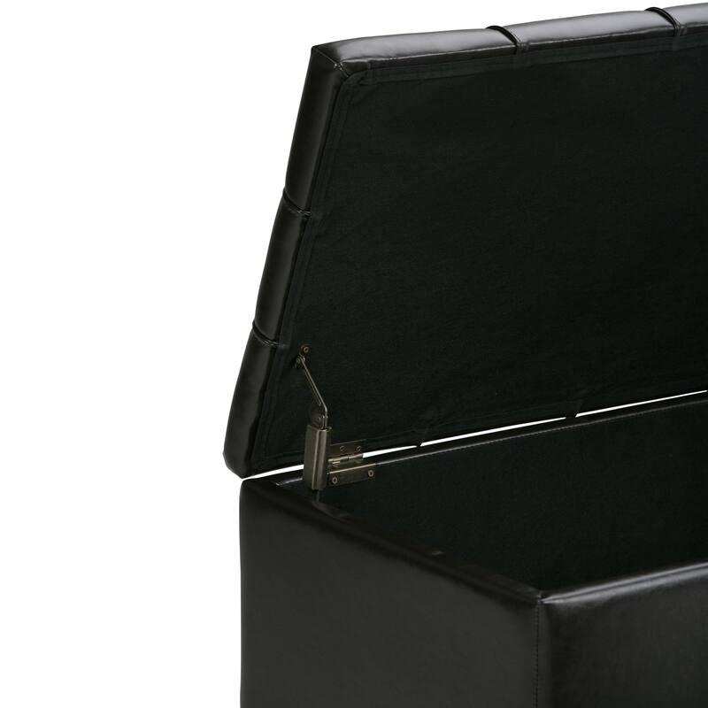 WYNDENHALL Lancaster 44 inch Wide Contemporary Rectangle Storage Ottoman