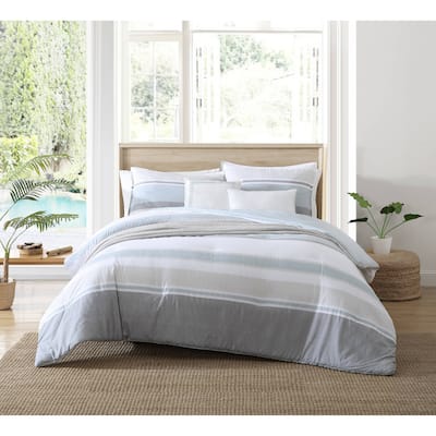 Nautica Eastport Cotton Blue Comforter Bonus Set