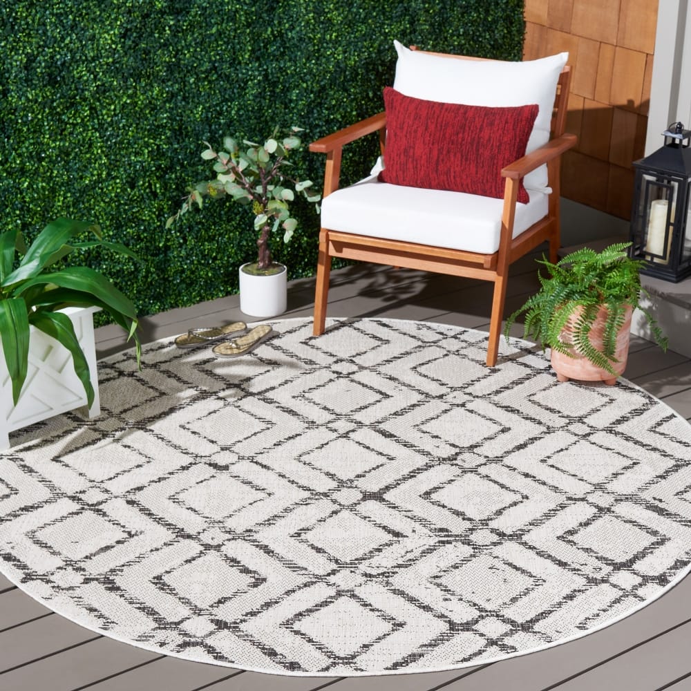 SAFAVIEH Courtyard Irlinda Transitional Indoor/Outdoor Rug