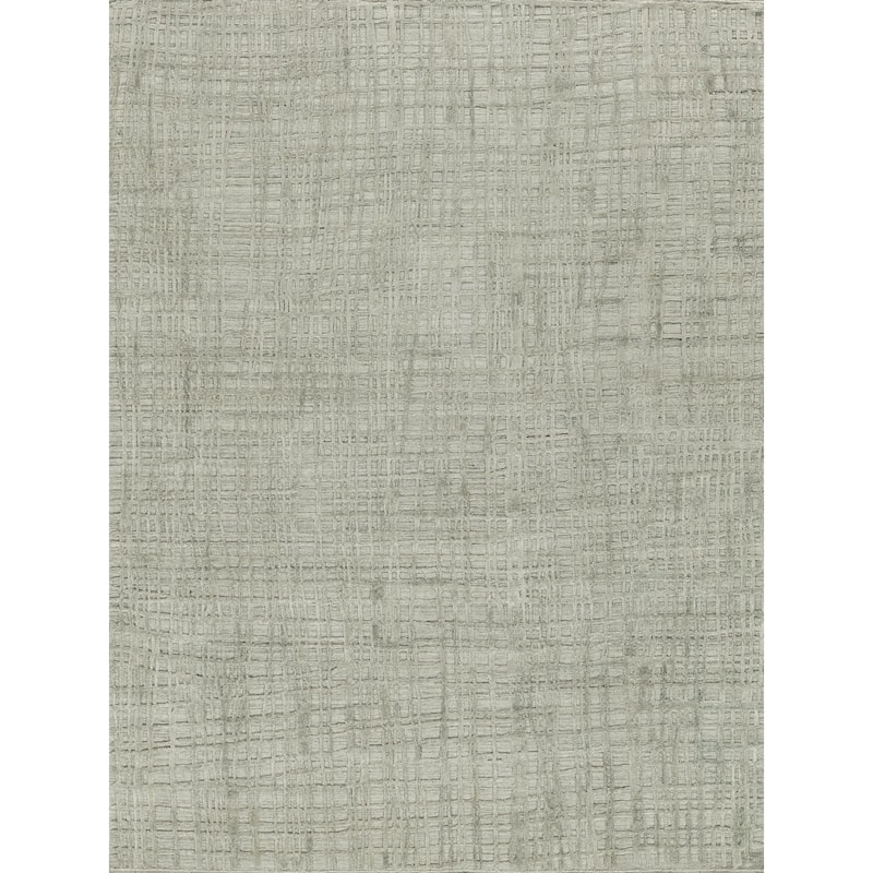 EXQUISITE RUGS Crescendo Hand-loomed Bamboo Silk Beige Area Rug.