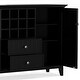 preview thumbnail 16 of 16, WYNDENHALL Freemont SOLID WOOD 54" Wide Transitional Sideboard Buffet & Wine Rack - 17" D x 54" W x 36" H