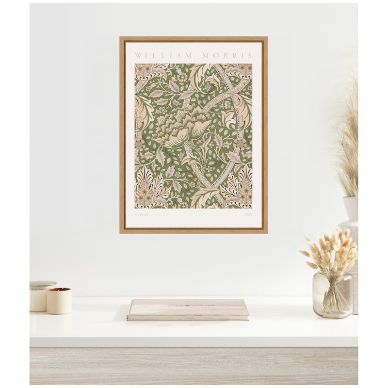 Kate and Laurel Sylvie Poster William Morris Windrush 1883 Framed Canvas by The Art Institute of Chicago