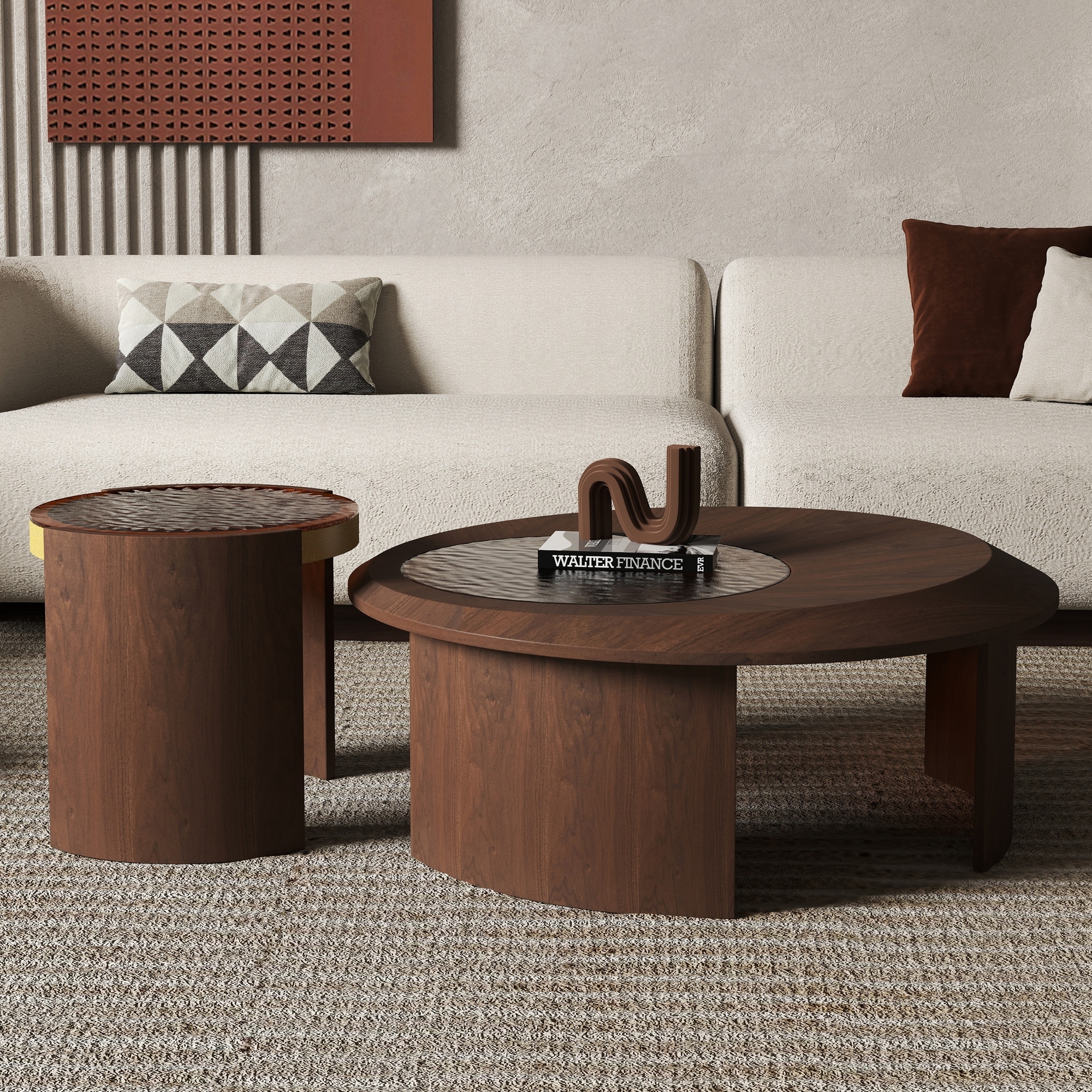 Vintage Walnut Finish Coffee Tables Bed Bath Beyond