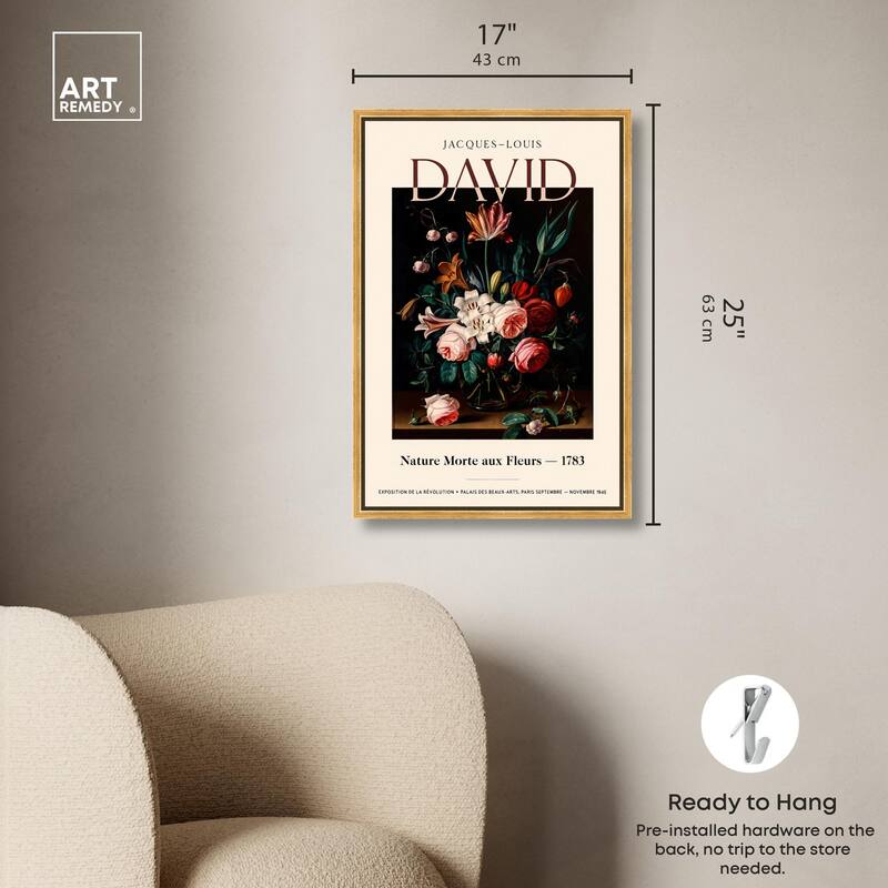 Flowers in a Dark Canvas by Art Remedy