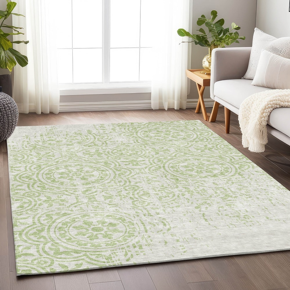 Premium Washable Super Soft Vanishing Medallion Mayfield Rug