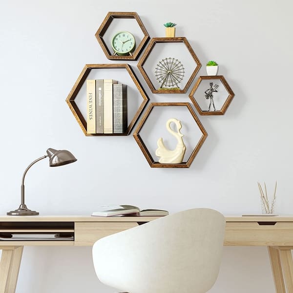Wall Mounted Hexagon Floating Shelves On Sale Bed Bath & Beyond 36862280