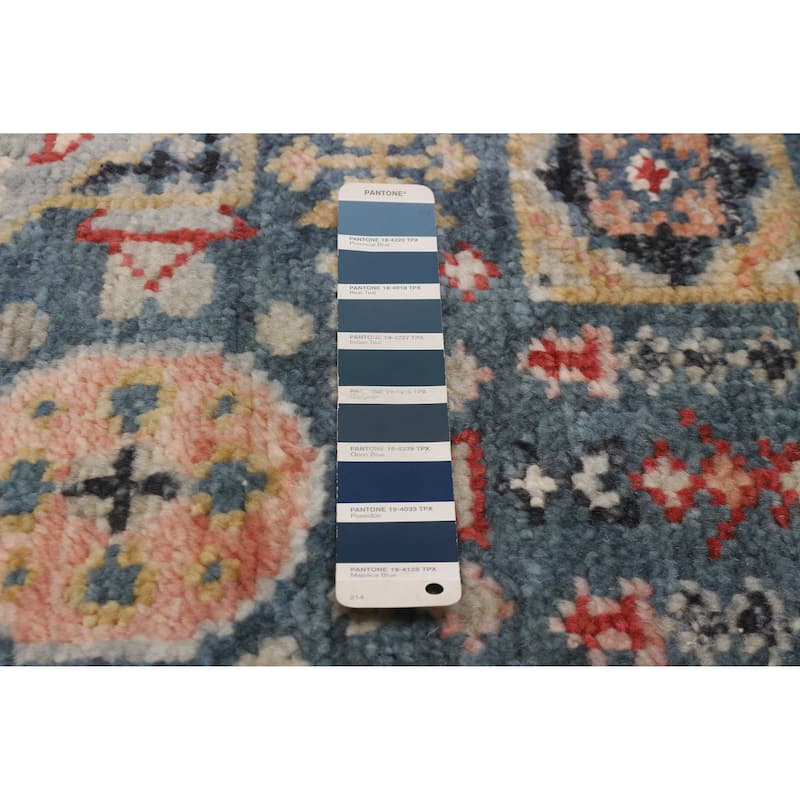 ECARPETGALLERY Hand-knotted Jules Serapi Light Denim Blue Wool Rug - 5'11 x 8'10