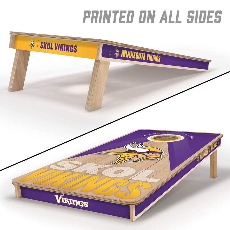 Minnesota Vikings NFL 2x4 Professional Cornhole Board Set