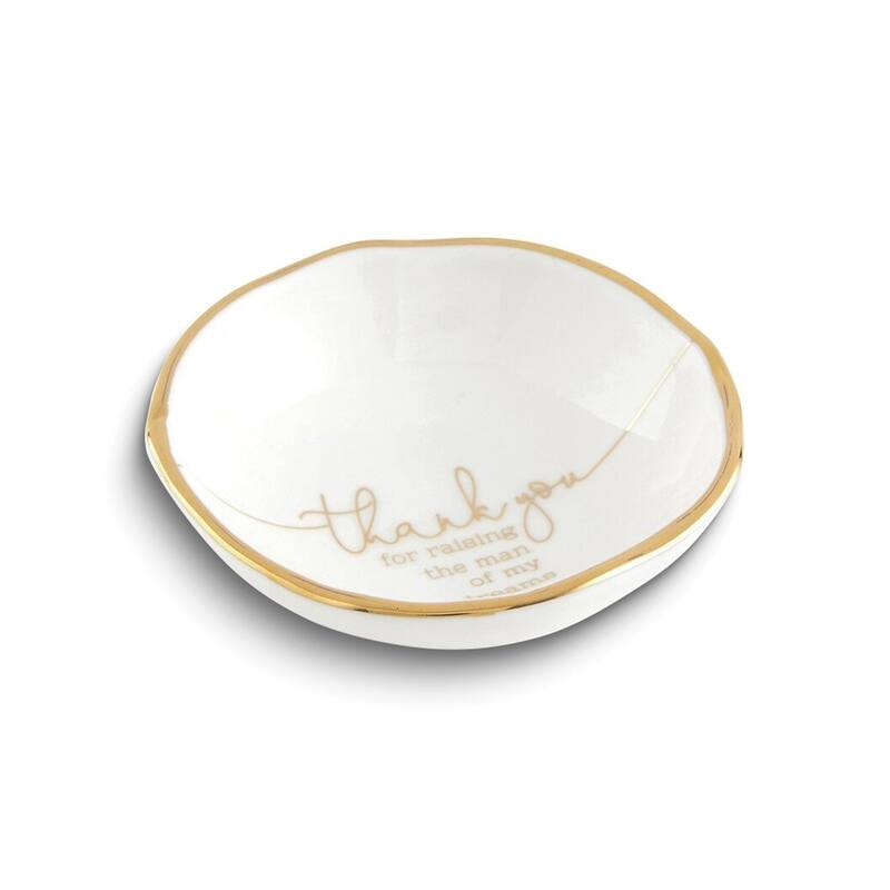 Curata Thank You.Man of My Dreams Ceramic Jewelry Dish
