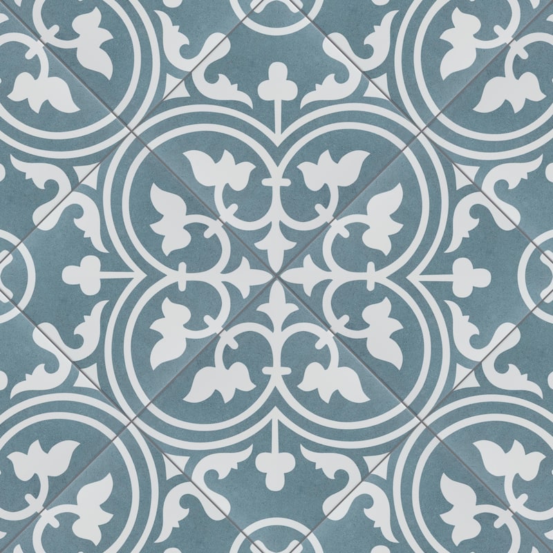 Merola Tile Arte Sky 9-3/4" x 9-3/4" Porcelain Floor and Wall Tile