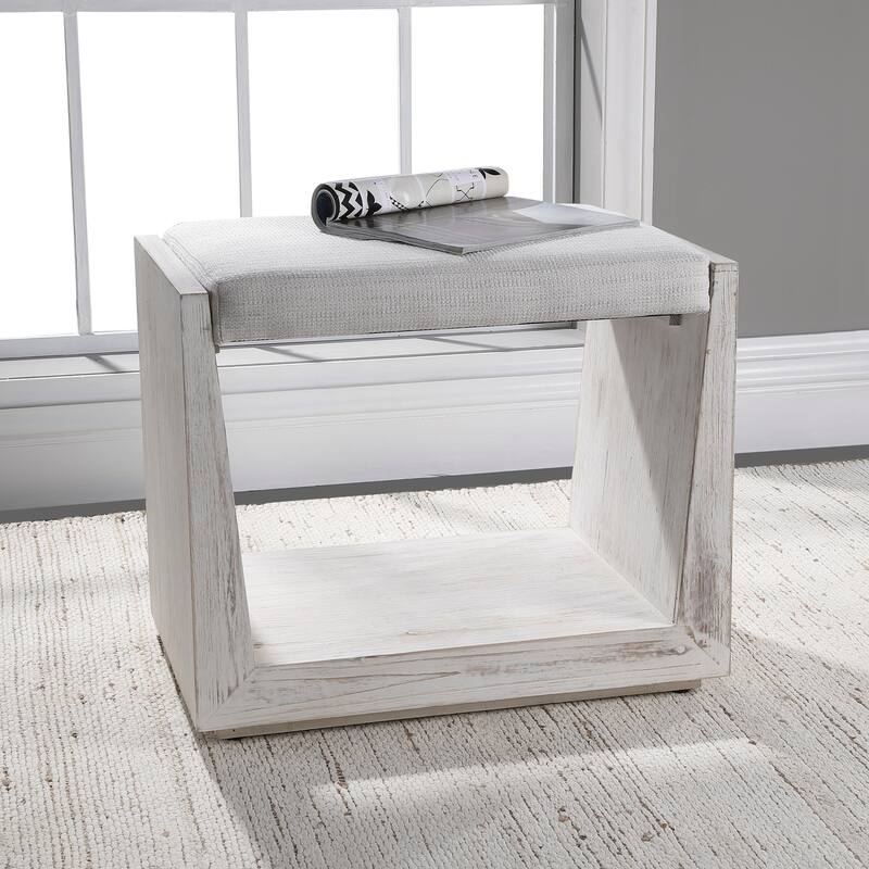 Uttermost 23581 Cabana 23-1/2" Wide Iron Framed Bench