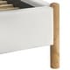 preview thumbnail 4 of 3, Lifestorey Allerton Upholstered Platform Queen Bed with Solid Wood Legs