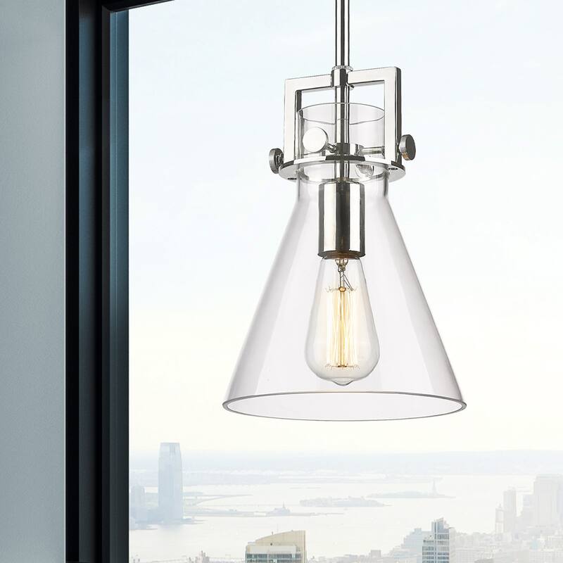 Innovations Lighting Newton Cone - 1 Light 8" Stem Hung Pendant