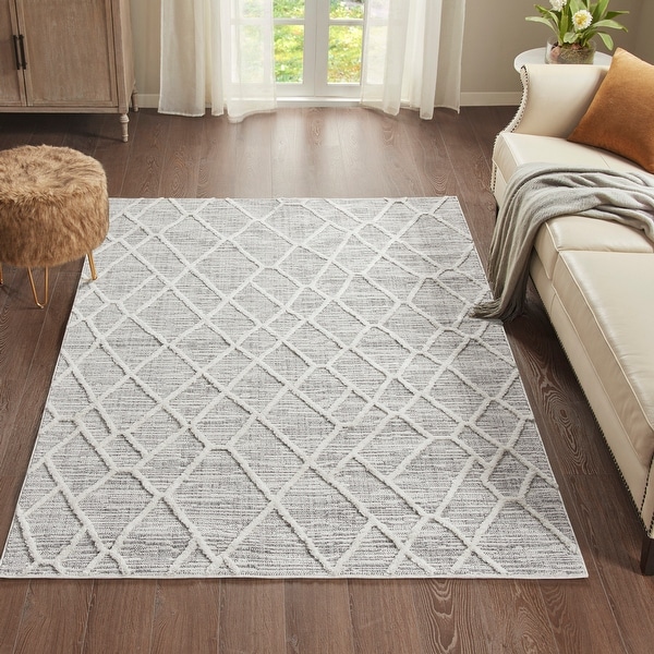 Madison Park Abigail Gray/ Cream Terni Pebble Indoor Area Rug. Opens flyout.