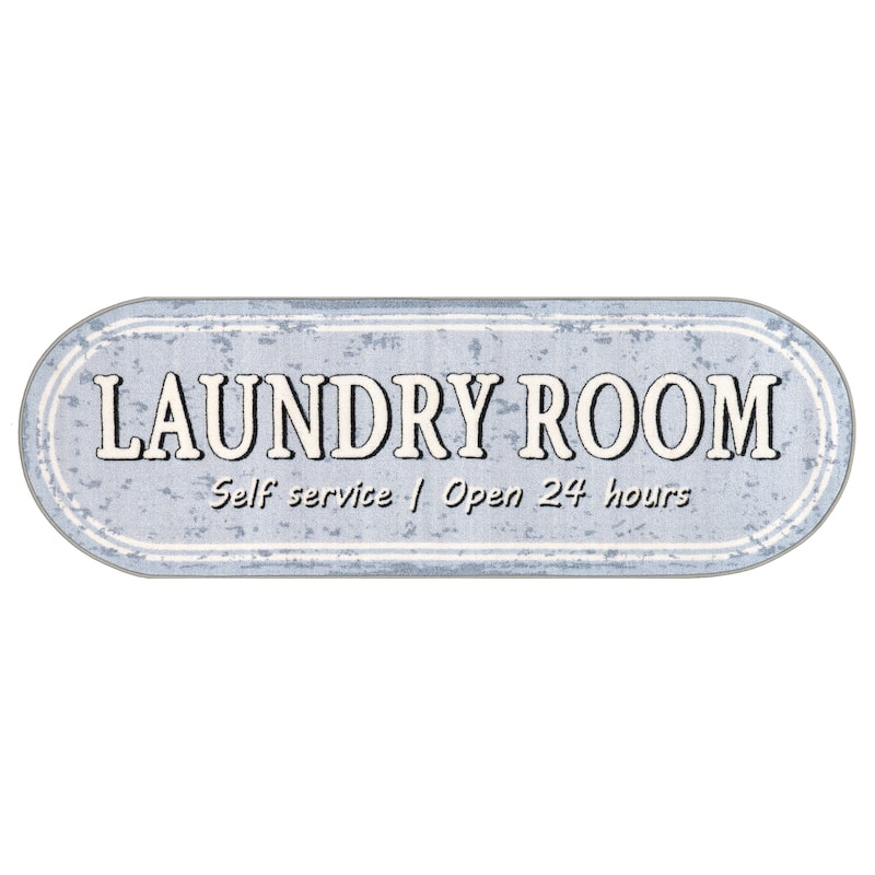 Nuloom Graphic Machine Washable Laundry Mat