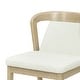 preview thumbnail 9 of 12, Christopher Knight Home - Ashlin Contemporary Upholstered Armless Dining Chairs with Rubberwood Frame, Set of 2