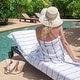 preview thumbnail 8 of 11, Las Rayas 2-Piece Chaise Lounge Towel Covers with Top Pocket - 30x85