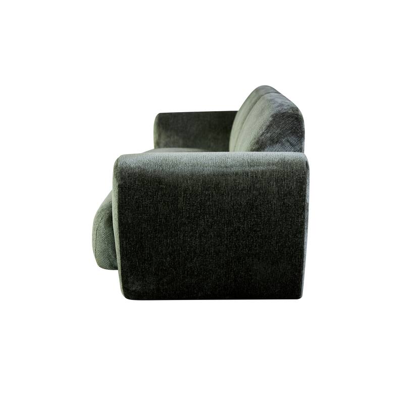 Furniture of America Rydel Modern Olive Green Chenille Sofa