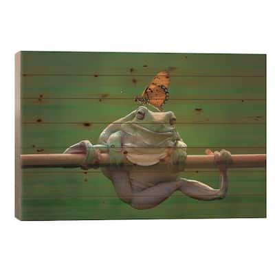 My Best Friend Print On Wood by Edy Pamungkas - Multi-Color