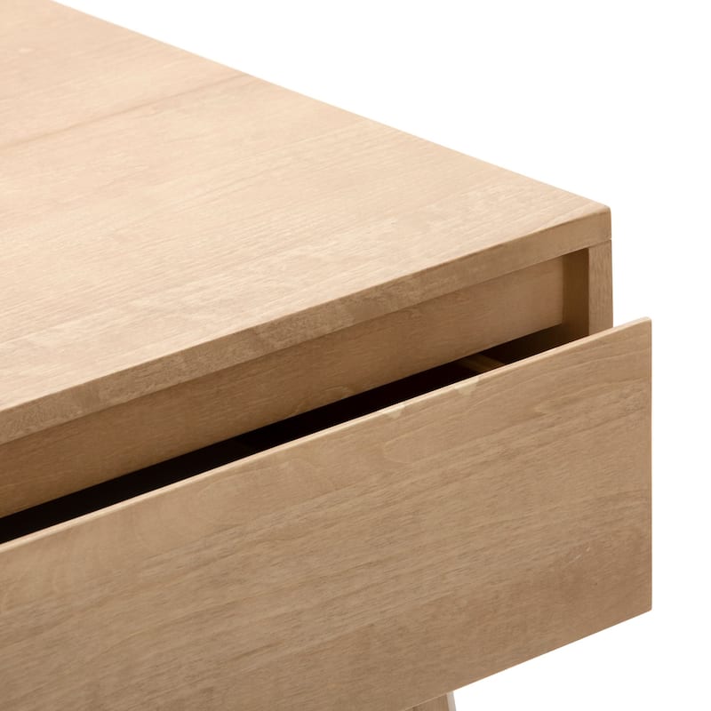 Plank and Beam Scandinavian Nightstand with 1 Drawer