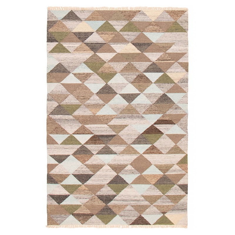 Ankara FW Grey Kilim 5'2" x 7'10" - 5'2 x 7'10 - Grey - 5'2 x 7'10