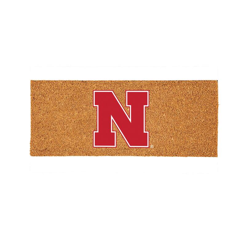 University of Nebraska Full Color Indoor/Outdoor Coir Mat