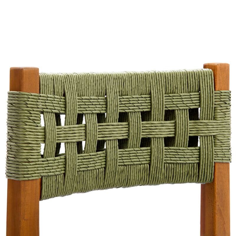 Christopher Knight Home - Orelia 7-Piece Outdoor Acacia Wood Dining Set with Woven Wicker Chairs & 68.5" Rectangular Slat Table