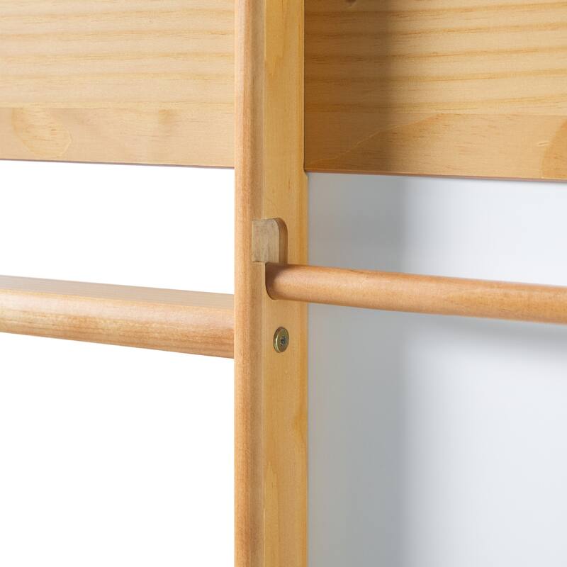 Walker Edison Twin Loft Bed with Desk
