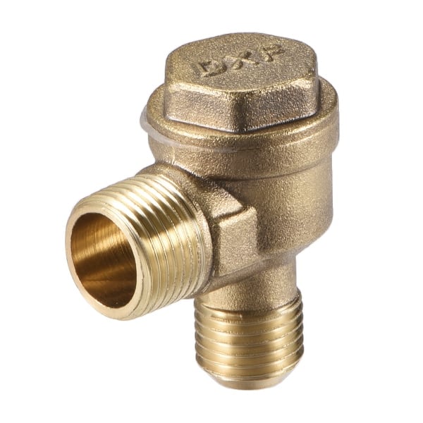 Shop Air Compressor Check Valve 90 Degree Male Threaded Brass Connector 3 8 X 1 4 3 8 X 1 4 1pcs Overstock 27576541