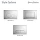 preview thumbnail 19 of 27, Swiss Madison Wall Mount Toilet Actuator Flush Push button Plate