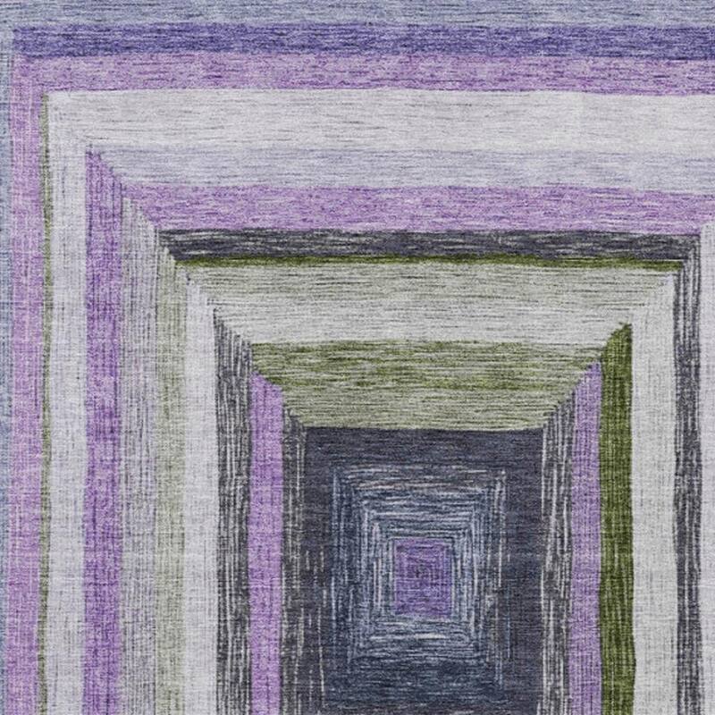HomeRoots Geometric Transitional Rectangle Outdoor Rug