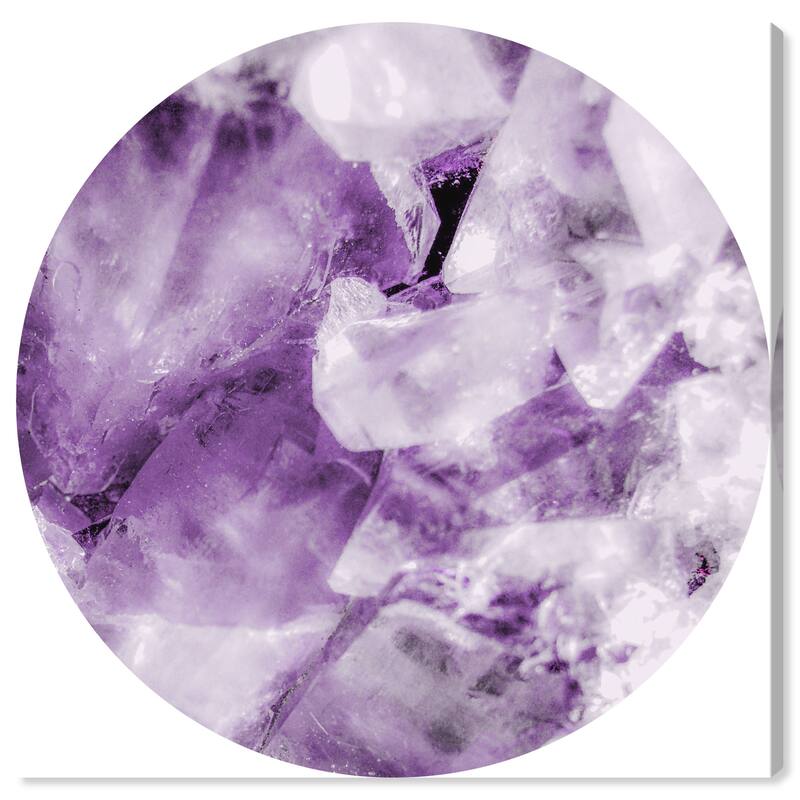 Wynwood Studio Prints Abstract Amethyst Cluster Purple and Lavender Modern & Contemporary Wall Art Canvas Print
