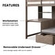 preview thumbnail 3 of 8, Furniture of America Wegh Solid Wood Twin Size Loft Bed with Workstation and Hidden Storage