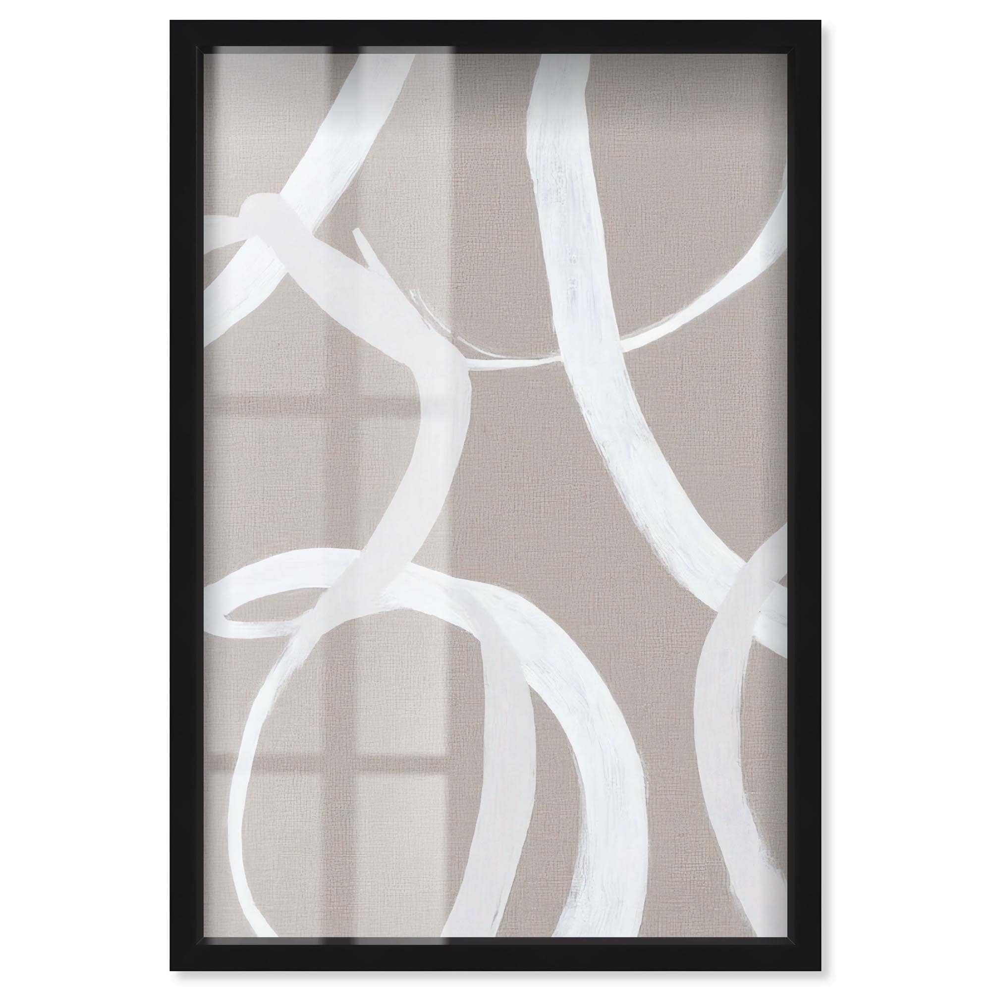Unbroken Loop Boho Gold Wall Art Shadowbox Print by Art Remedy