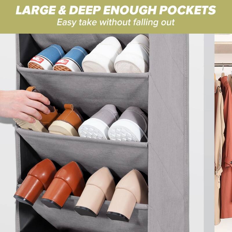 Over the Door Shoe Organizer with 10 Pockets