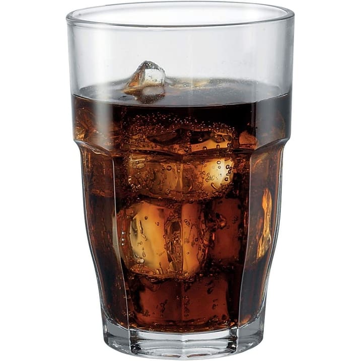 Bormioli Rocco Set of 6 Rock Bar Cooler Stackable Drink Glasses - 16.25 oz.
