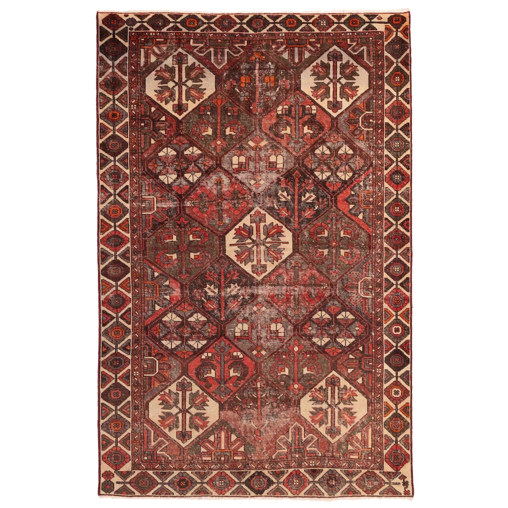 ECARPETGALLERY Hand-knotted Antalya Vintage Red Wool Rug - 6'6 x 10'0