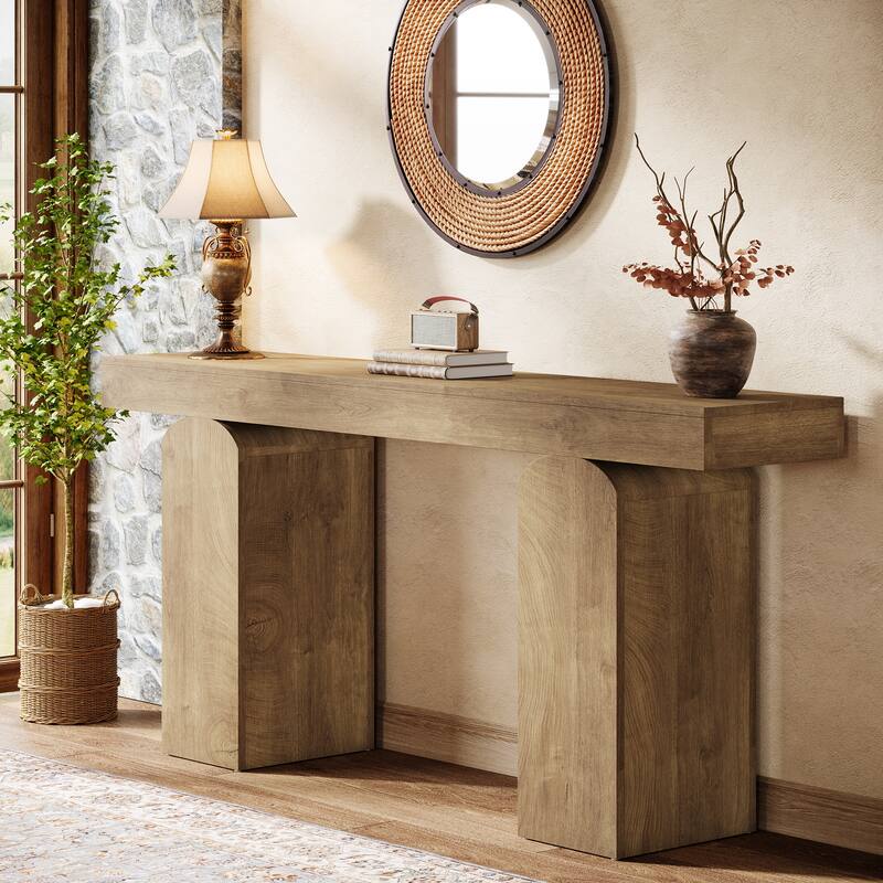 Console Table, Wooden Entryway Table, Sofa Behind Couch Table Hallway Foyer Accent Table