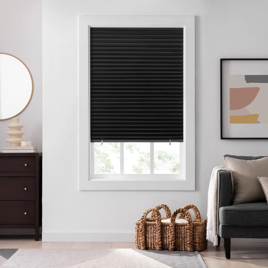 Eclipse Blackout Paper Pleated Cut-to-Width 2 Pack Shade