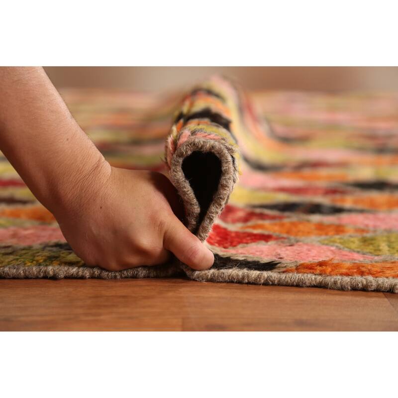 Trellis Moroccan Oriental Area Rug Handmade Tribal Wool Carpet - 5'9" x 7'9"