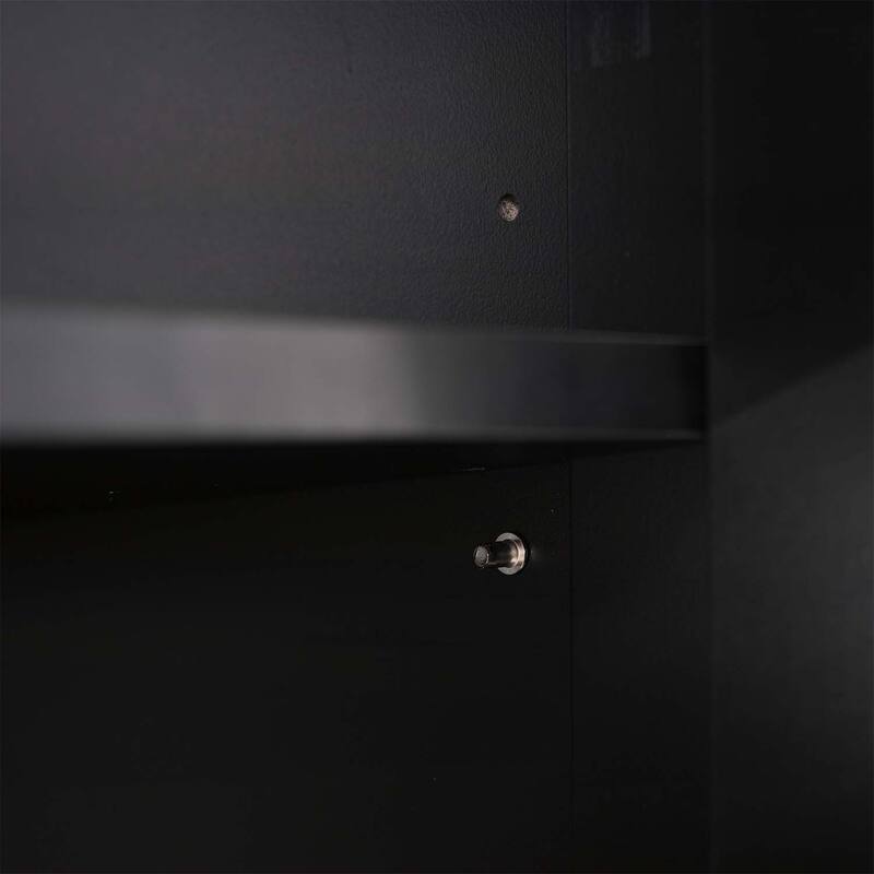 Freestanding Tall Bathroom Cabinet with 2 Adjustable Shelves,3 Drawers,Soft Close Glass Doors