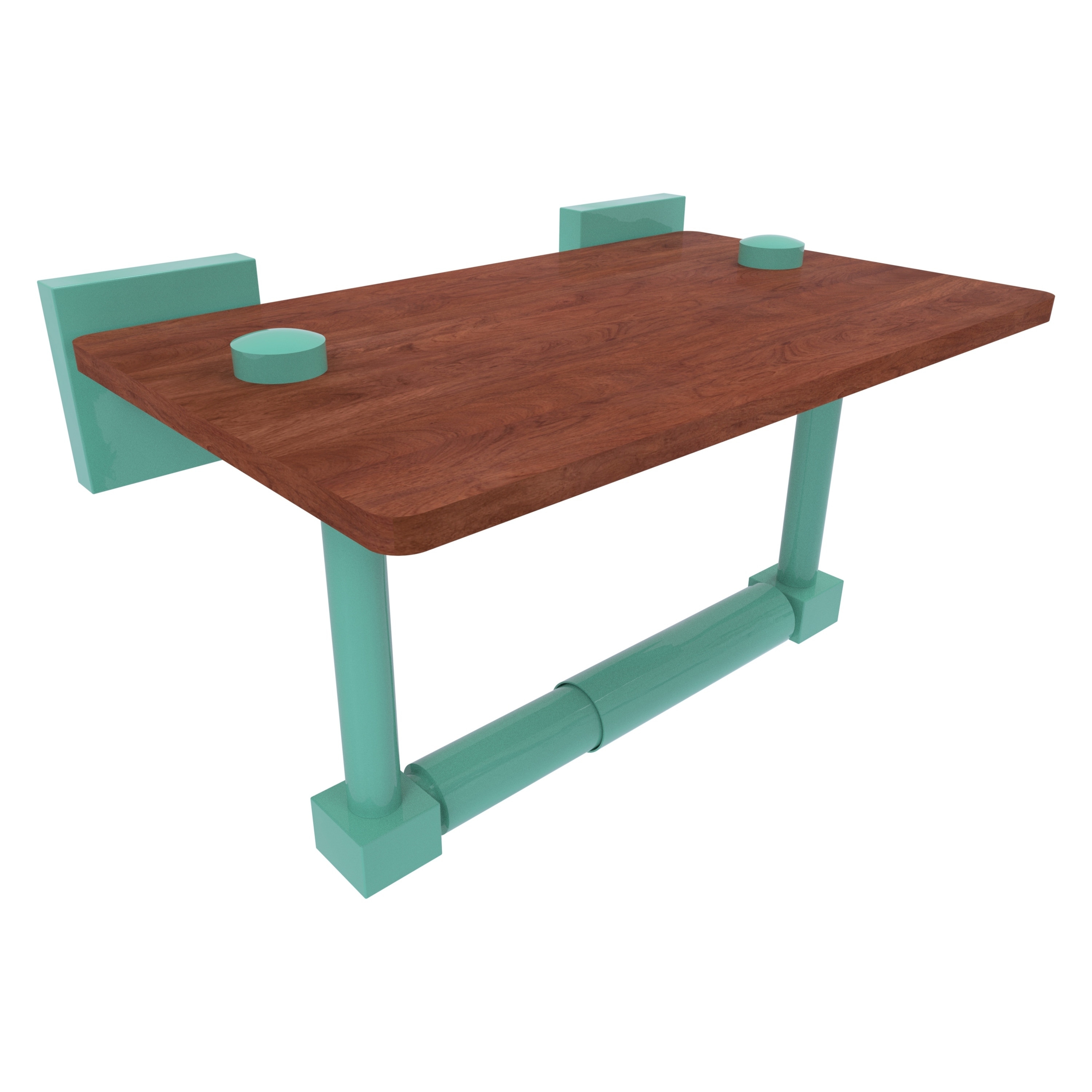 Allied Brass Montero 2 Post Toilet Paper Holder with Wood Shelf