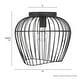 preview thumbnail 6 of 10, Hunter Redding Matte Black 1 Light Flush Mount - Industrial - Hallway, Bathroom, Entryway, Patio