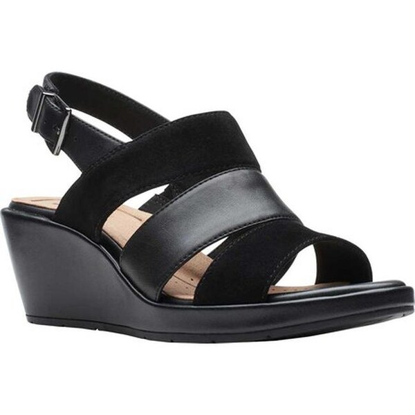 clarks un plaza wedge sandal