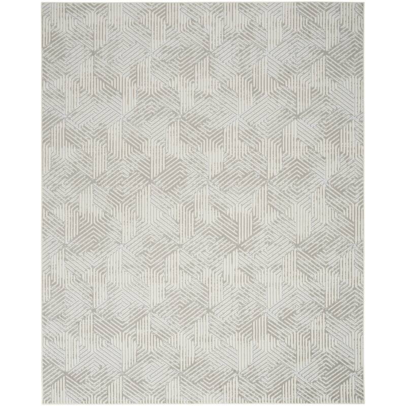 Lipem Power Loomed Geometric Modern Area Rug By HomeRoots