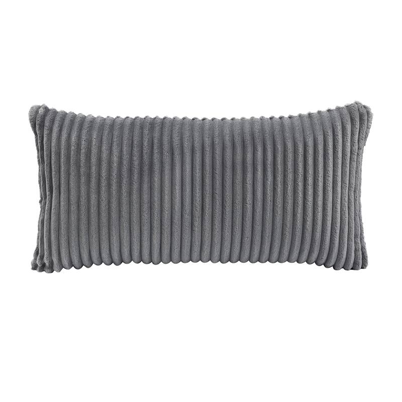 Bennett 27" Corduroy Accent Chair with Wood Frame & Matching Pillow