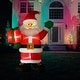 preview thumbnail 4 of 14, Fraser Hill Farm 10-Ft. Tall Santa Claus Holding a Gift, Blow Up Inflatable with Lights and Storage Bag