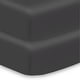preview thumbnail 18 of 33, BreathableBaby Cotton Percale Fitted Sheet, For 52" x 28"/132 x 71 cm Crib & Toddler Bed Mattress, Solids (2-Pack) Black